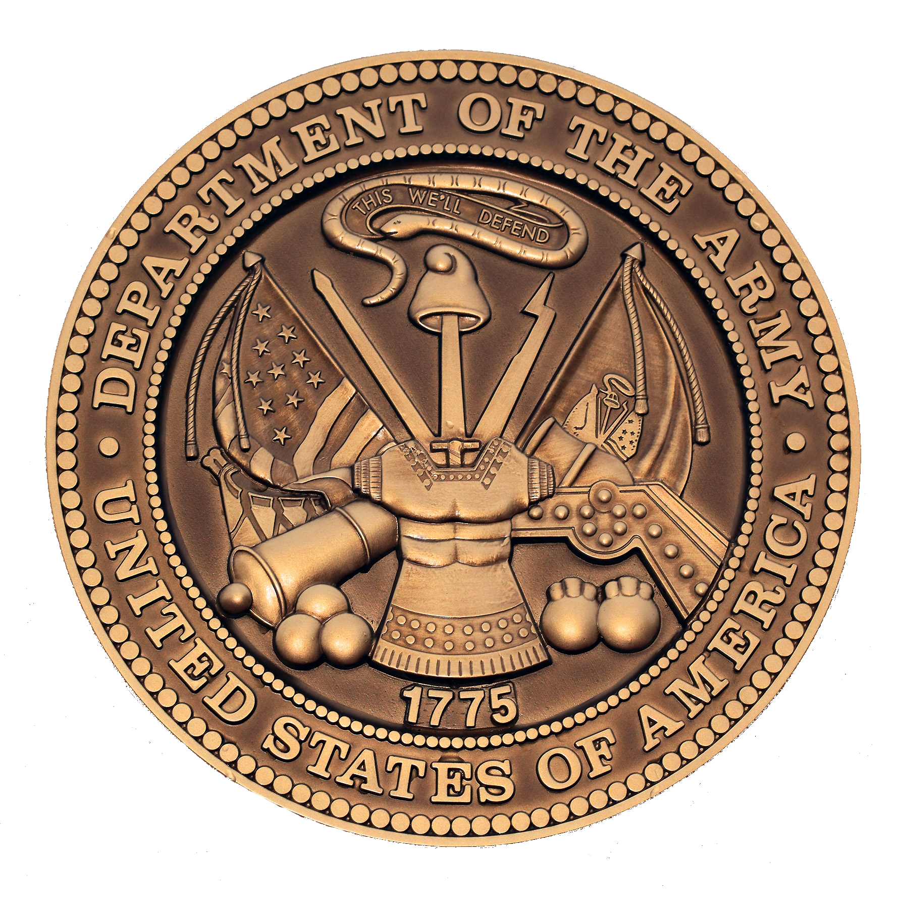 Army Logo - Brass 1783 x1800