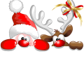 santa-and-reindeer-peaking