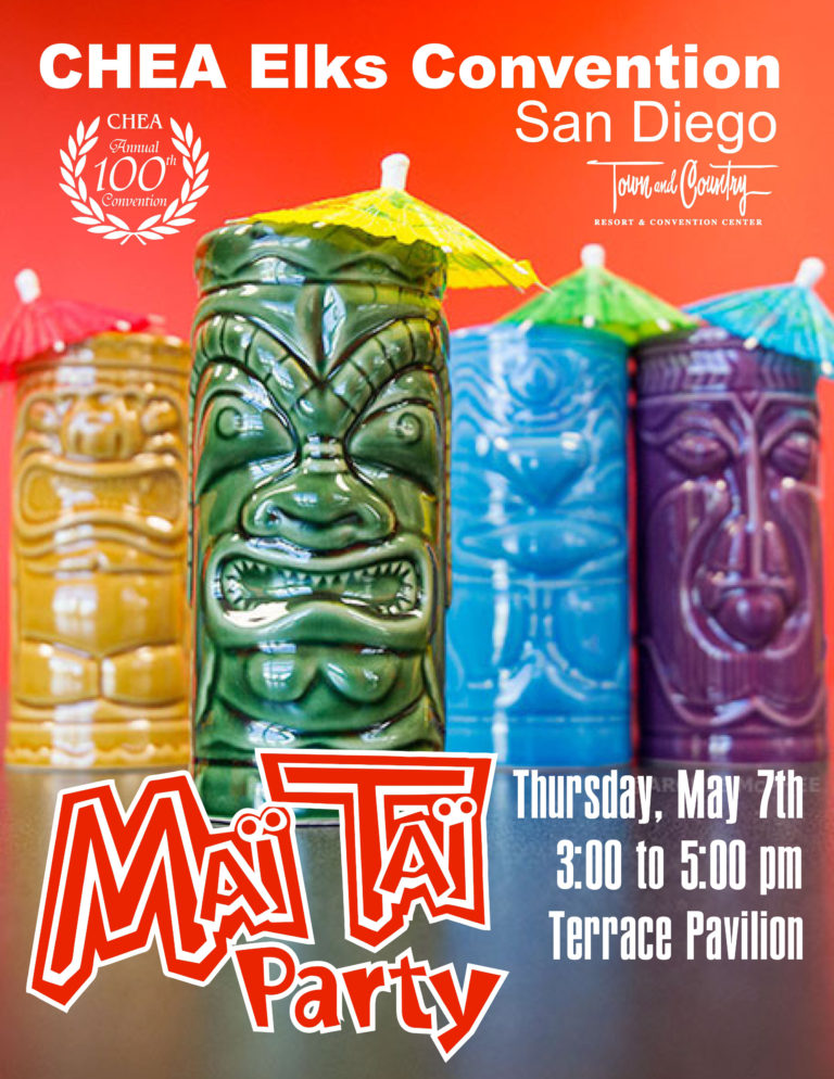 Join in the fun at the Mai Tai Party at the CHEA Convention on Thursday