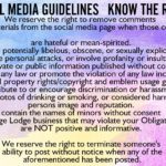 Social media guidelines know the rules.