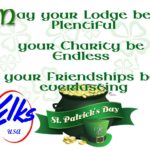 A picture of some green and white with the words " may your lodge be plenuful, your charity be endless, your friendships by