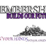A pile of nails with the words membership builds our future on top.