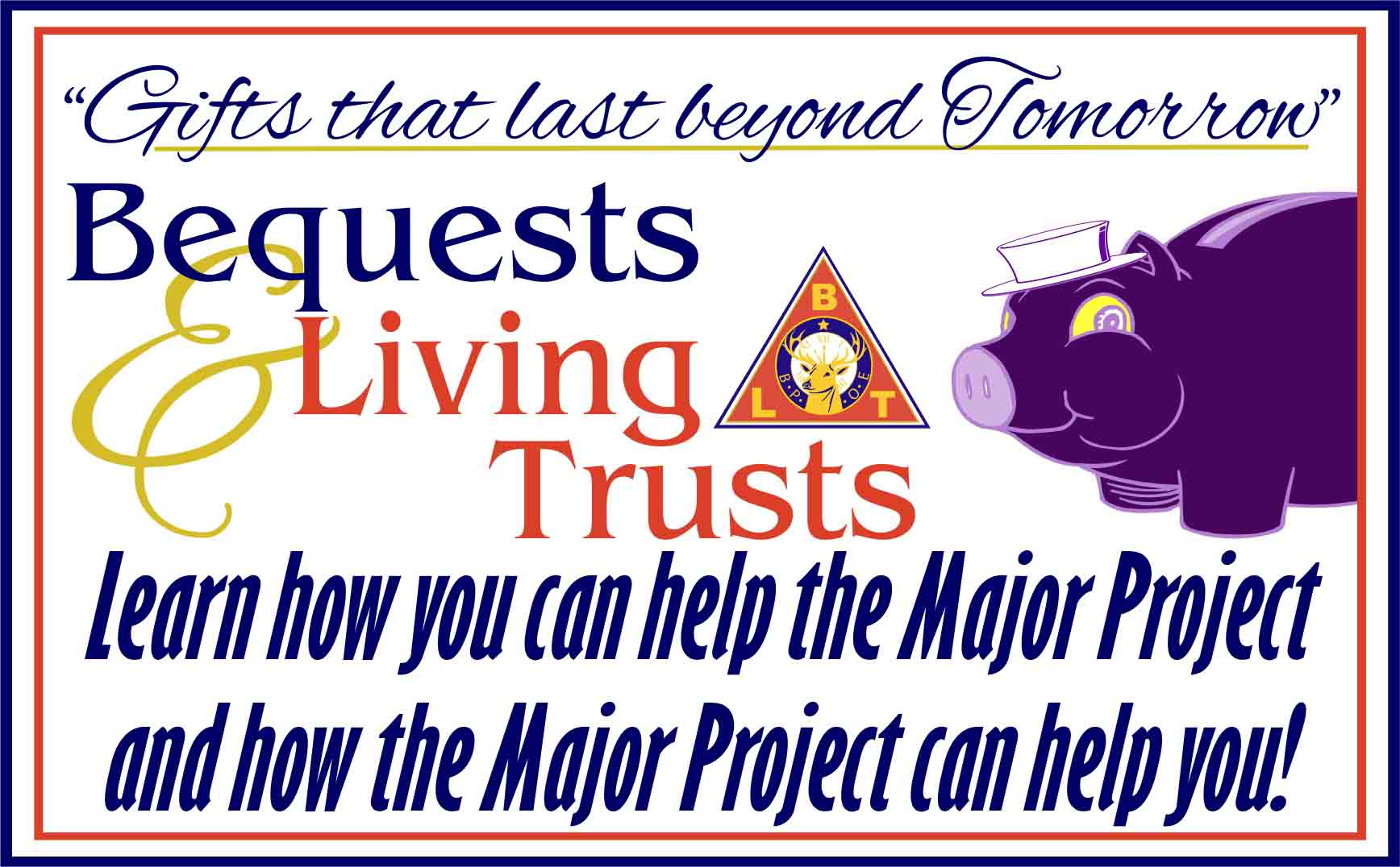 Bequests and living trusts flyer