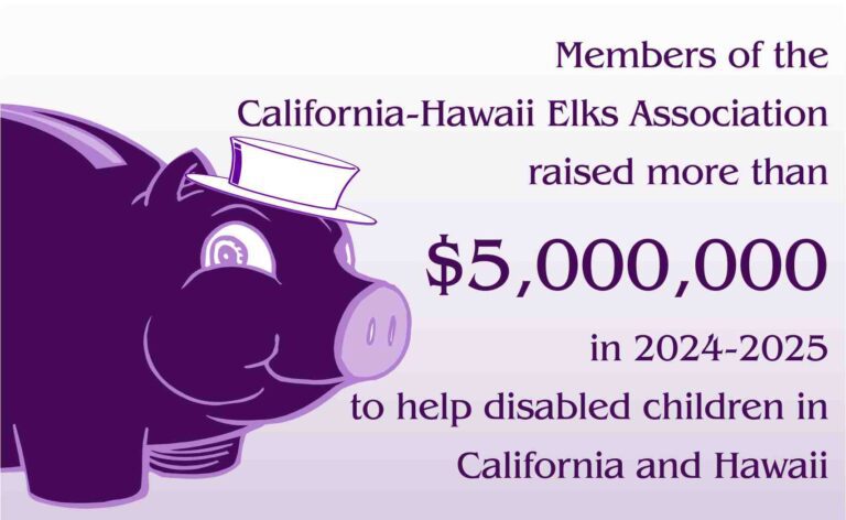 Purple piggy bank and $5,000,000 fundraising announcement