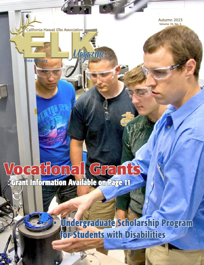 Students wearing safety goggles in engineering lab