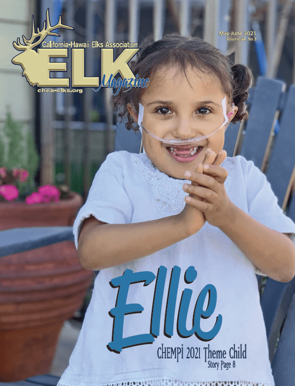 Smiling young girl wearing oxygen nasal cannula