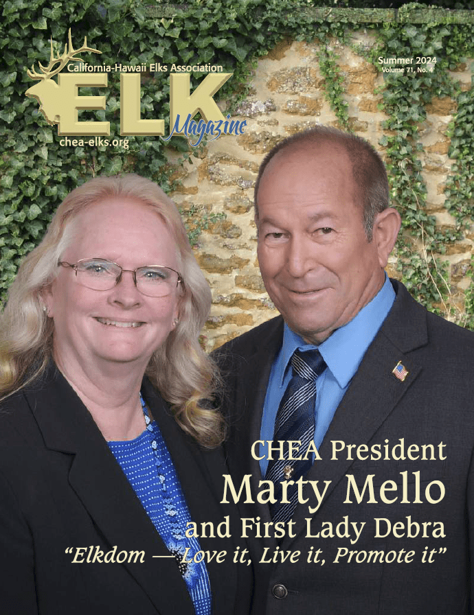 Smiling couple portrait on magazine cover