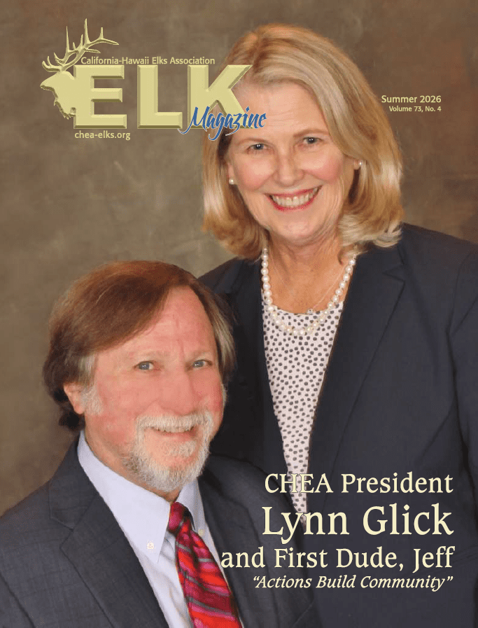 Smiling adult couple portrait on magazine cover
