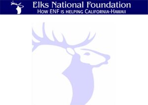 Elks National Foundation banner with elk silhouette