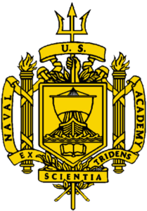 United States Naval Academy gold crest emblem